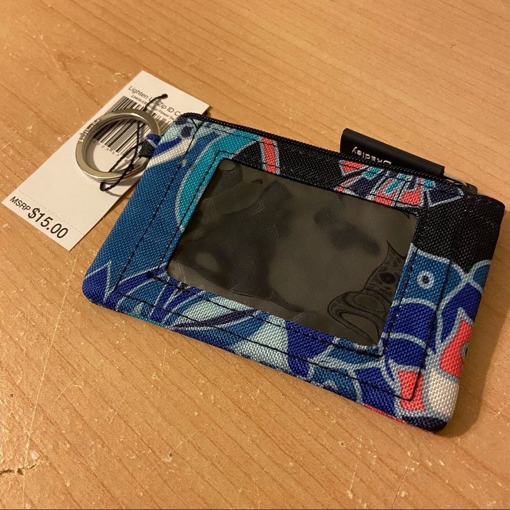 Vera Bradley Pink and Blue Floral ID Holder